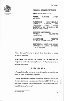 Partido Magistrado: Roberto