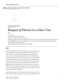 Bouquet of Flowers in a Glass Vase