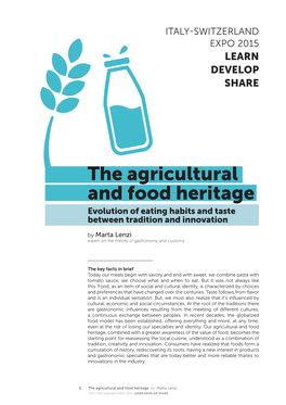 The Agricultural and Food Heritage Evolution of Eating Habits and Taste Between Tradition and Innovation