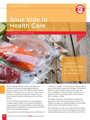 Sous Vide in Health Care