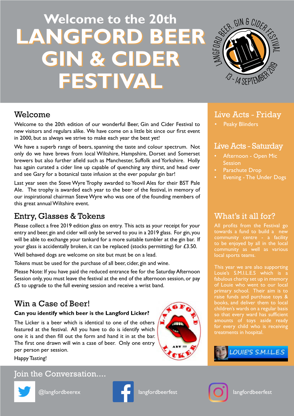 Langford Beer Gin & Cider Festival