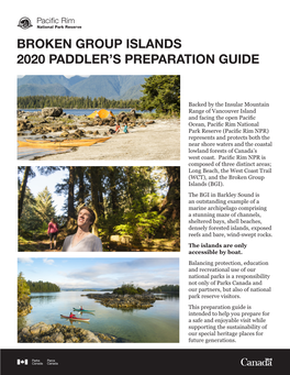 Broken Group Islands 2020 Paddler's Preparation Guide