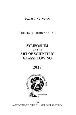 Proceedings Symposium Art of Scientific Glassblowing
