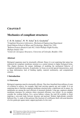 Mechanics of Compliant Structures