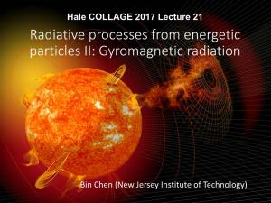 Radiative Processes from Energetic Particles II: Gyromagnetic Radiation