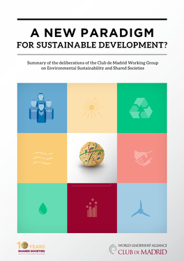 A New Paradigm for Sustainable Development?