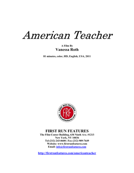 American Teacher PK