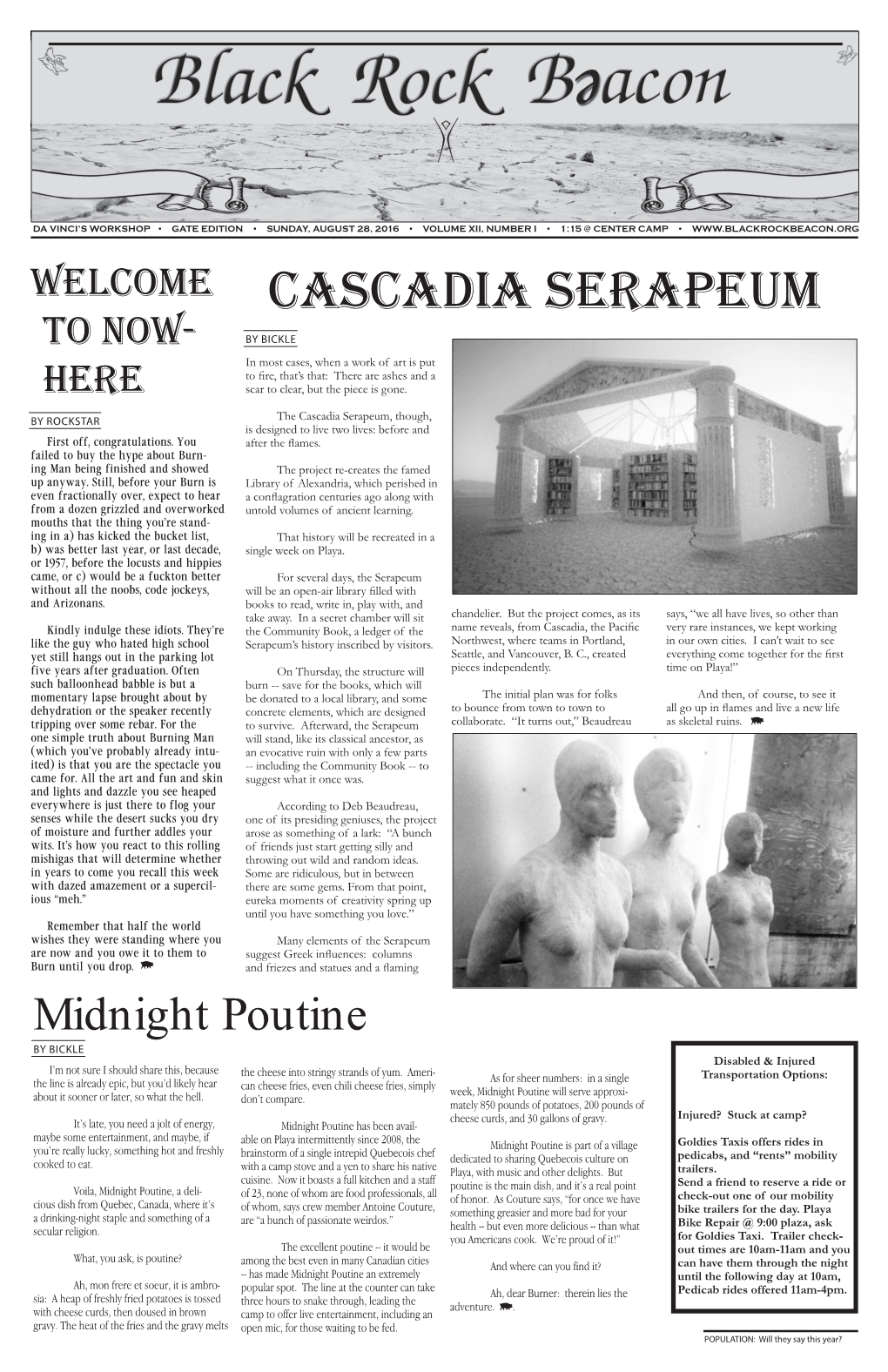Cascadia Serapeum to Now- by BICKLE in Most Cases, When a Work of Art Is Put to Fire, That’S That: There Are Ashes and a HERE Scar to Clear, but the Piece Is Gone