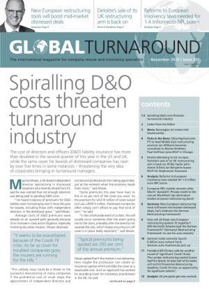Spiralling D&O Costs Threaten Turnaround Industry