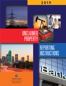 Unclaimed Property Reporting Instructions