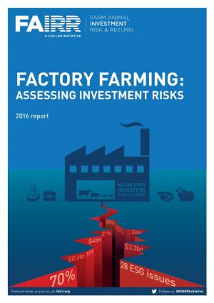 Factory Farming: Assessing Investment Risks