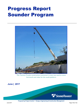 Progress Report Sounder Program