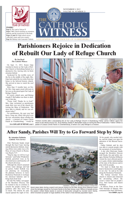Parishioners Rejoice in Dedication of Rebuilt Our Lady of Refuge Church