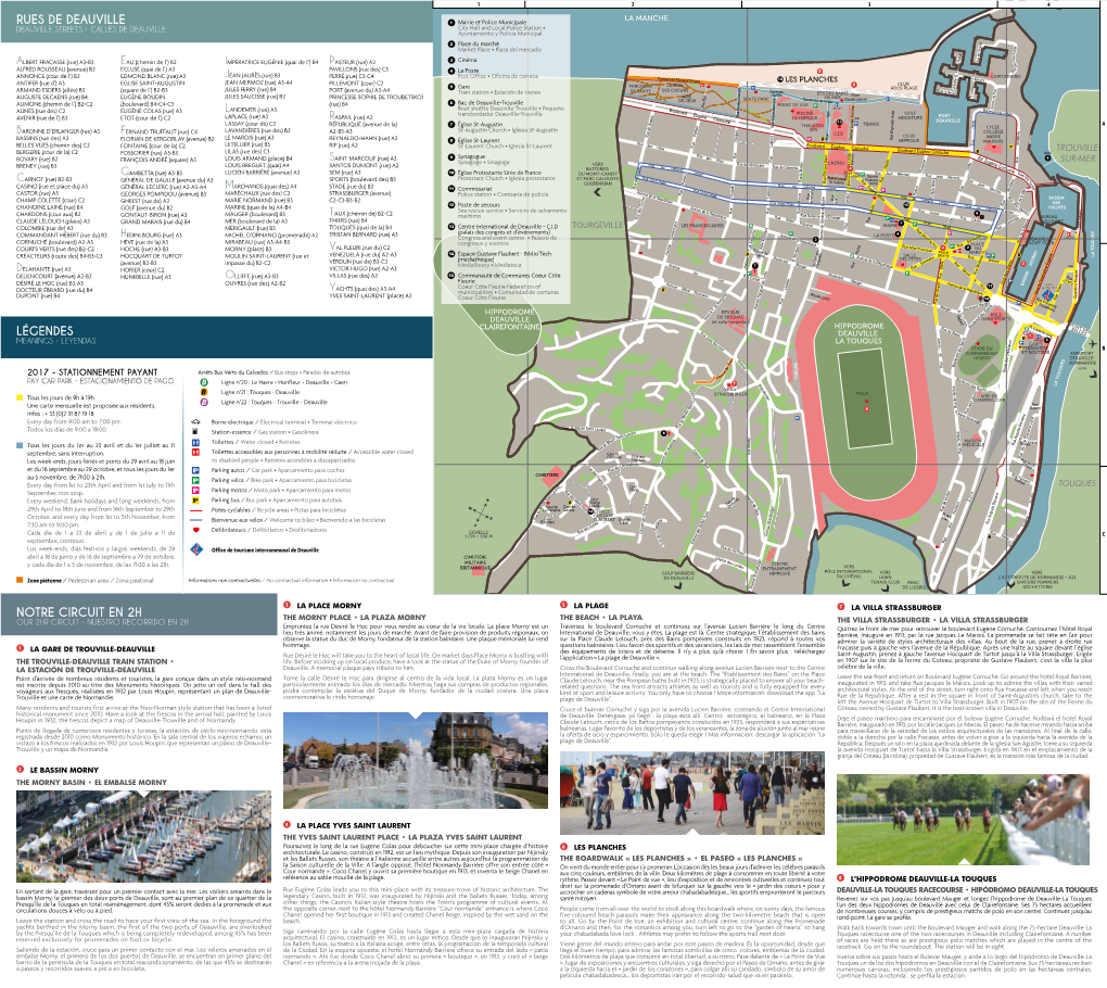 Notre Circuit En 2H Légendes Rues De Deauville