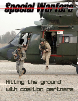 Hitting the Ground with Coalition Partners November-December 2008 | Volume 21 | Issue 6