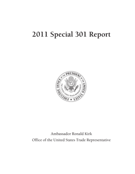 2011 Special 301 Report