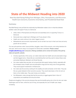 State of the Midwest Heading Into 2020