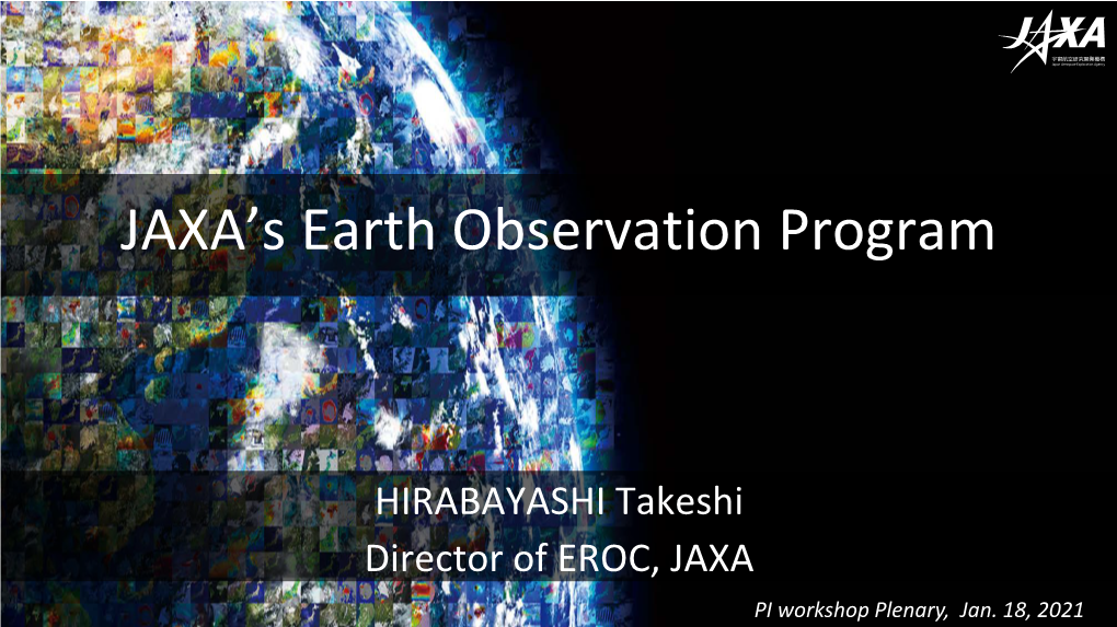 JAXA's Earth Observation Program