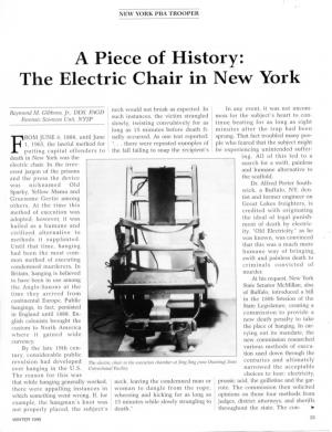 The Electric Chair in New York