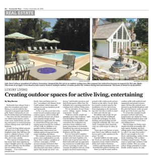 Creating Outdoor Spaces for Active Living, Entertaining