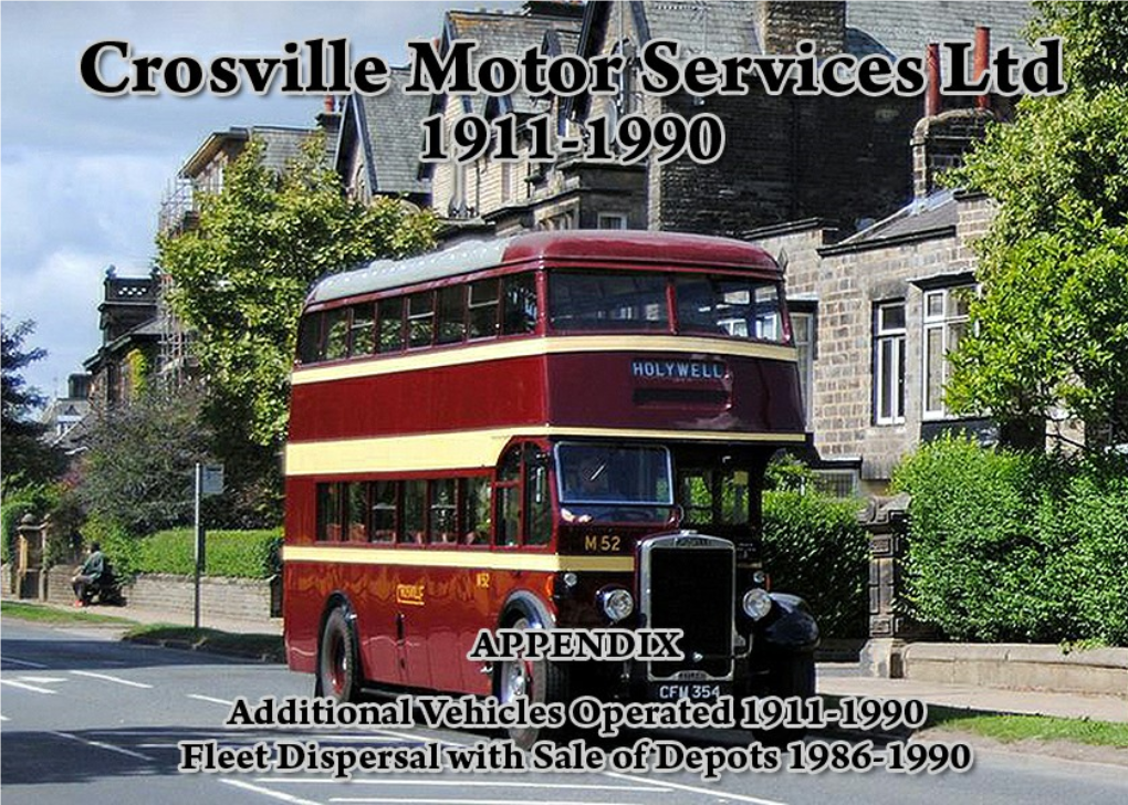 Crosville Motor Services Appendix 1911-1990