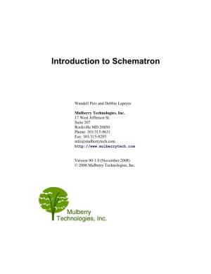 Introduction to Schematron