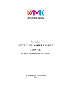 Setting up Logset Remote Service