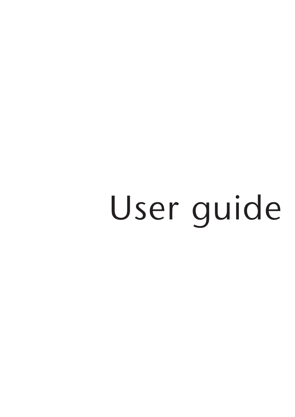 Project's User Guide