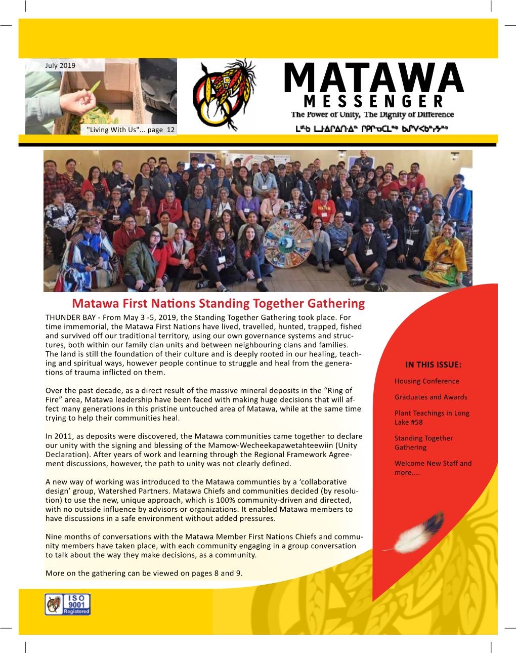 July 2019 MATAWA MESSENGER
