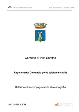 Regolamento Comunale Per La Telefonia Mobile