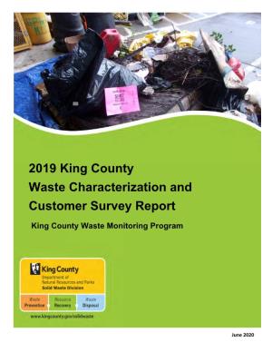2019 King County Waste Characterization and Customer Survey Report