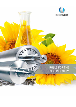 Rolls for the Food Industry SIWACO Gmbh a Member of the Irle Group
