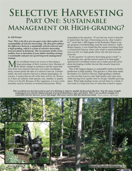 Sustainable Management Or High