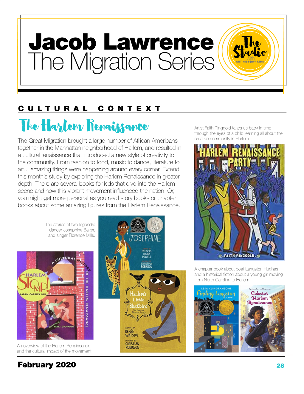 The Migration Series ART HIST RY KIDS