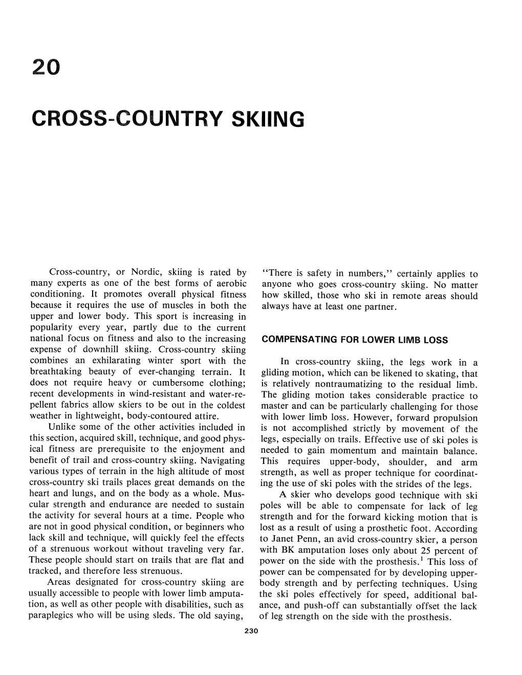 20. Cross-Country Skiing