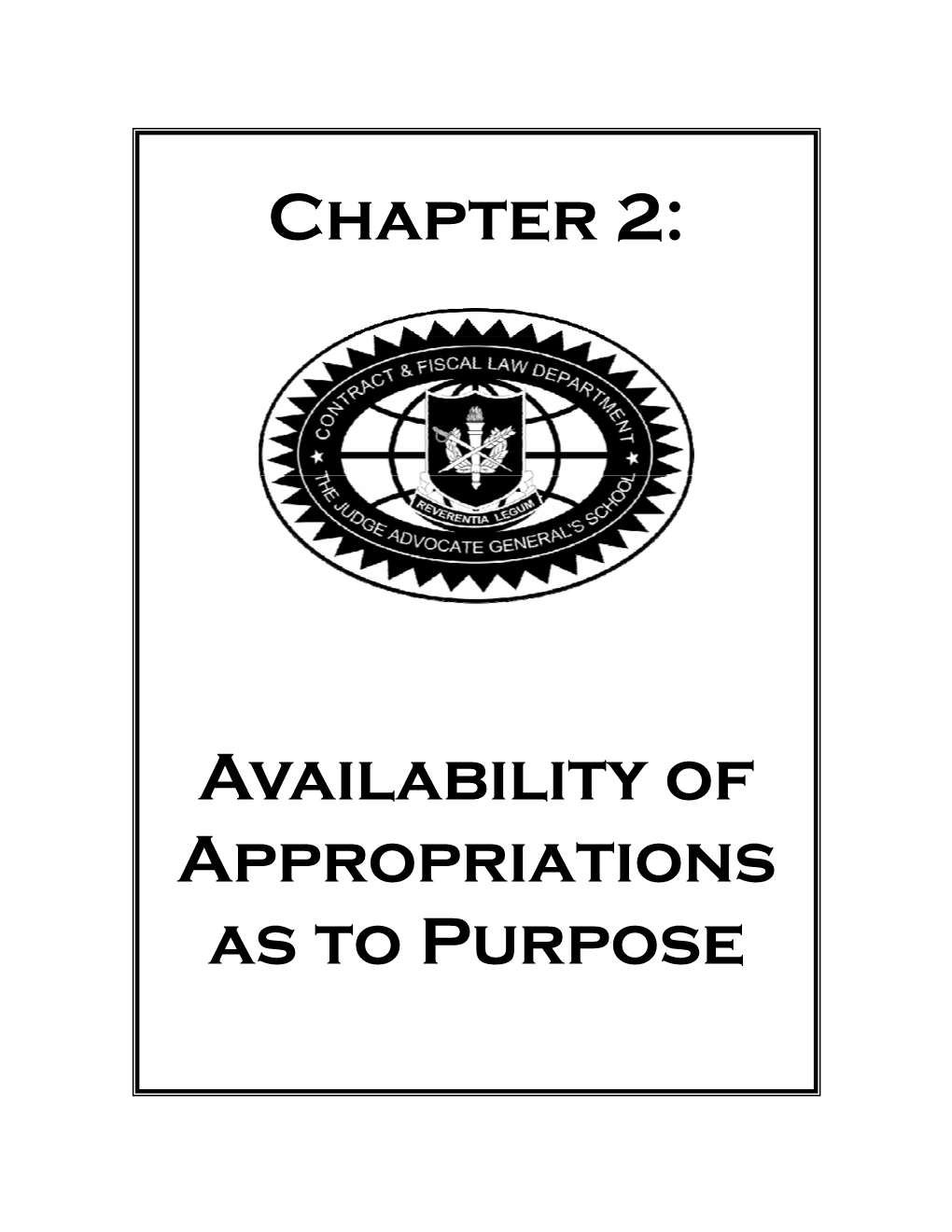 Fiscal Law Deskbook, 2014, Chapter 2