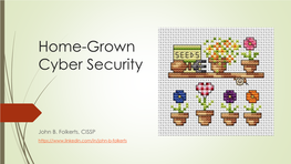 Home-Grown Cyber Security