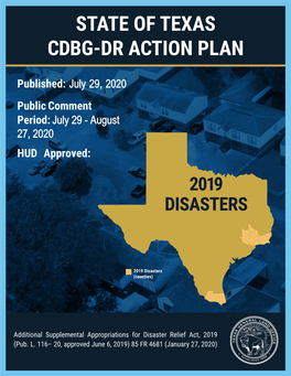 State of Texas Cdbg-Dr Action Plan