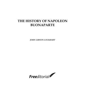 The History of Napoleon Buonaparte