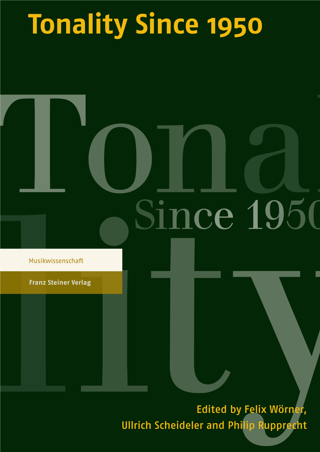 Tonalitysince 1950