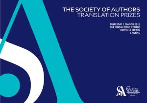 The Society of Authors Translation Prizes