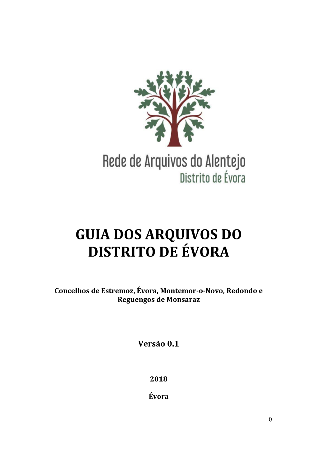 GUIA DOS ARQUIVOS DO DISTRITO DE ÉVORA Versão