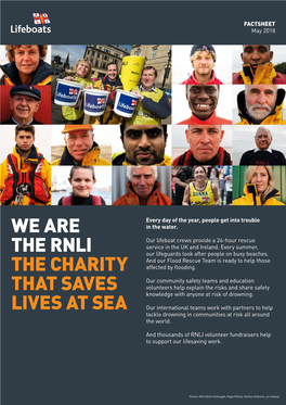 We Are the Rnli the Charity That Saves Lives At