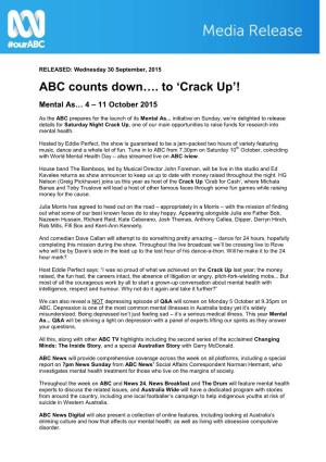 ABC Counts Down…. to 'Crack Up'!