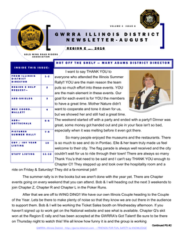 Gwrra Illinois District Newsletter-August
