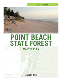 Point Beach State Forest Master Plan EA