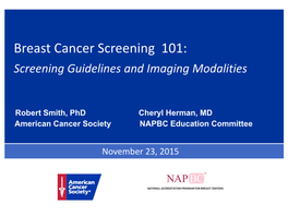 Breast Cancer Screening 101