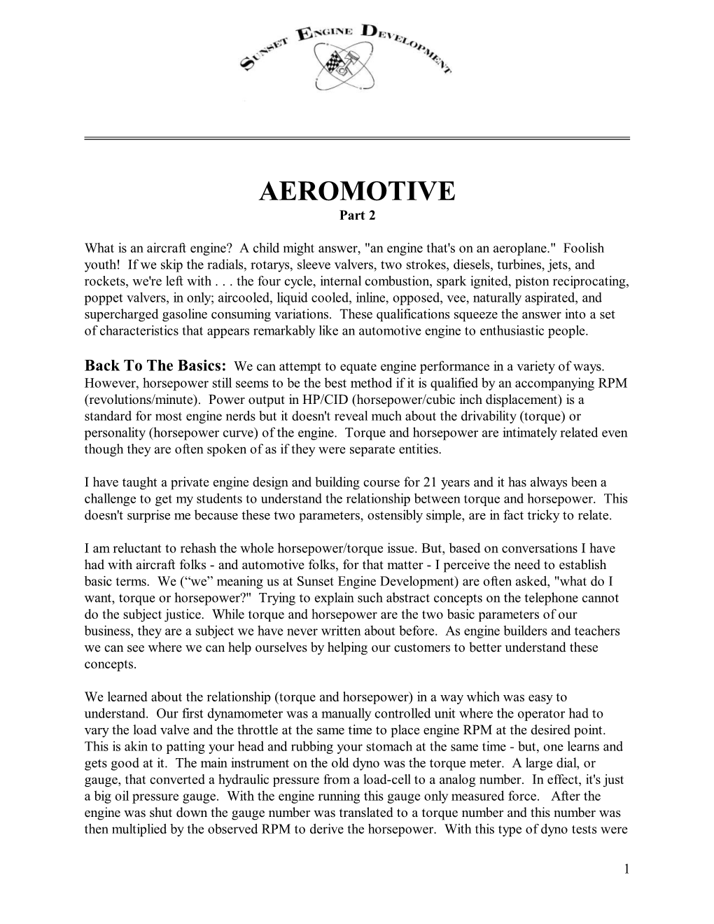 AEROMOTIVE Part 2