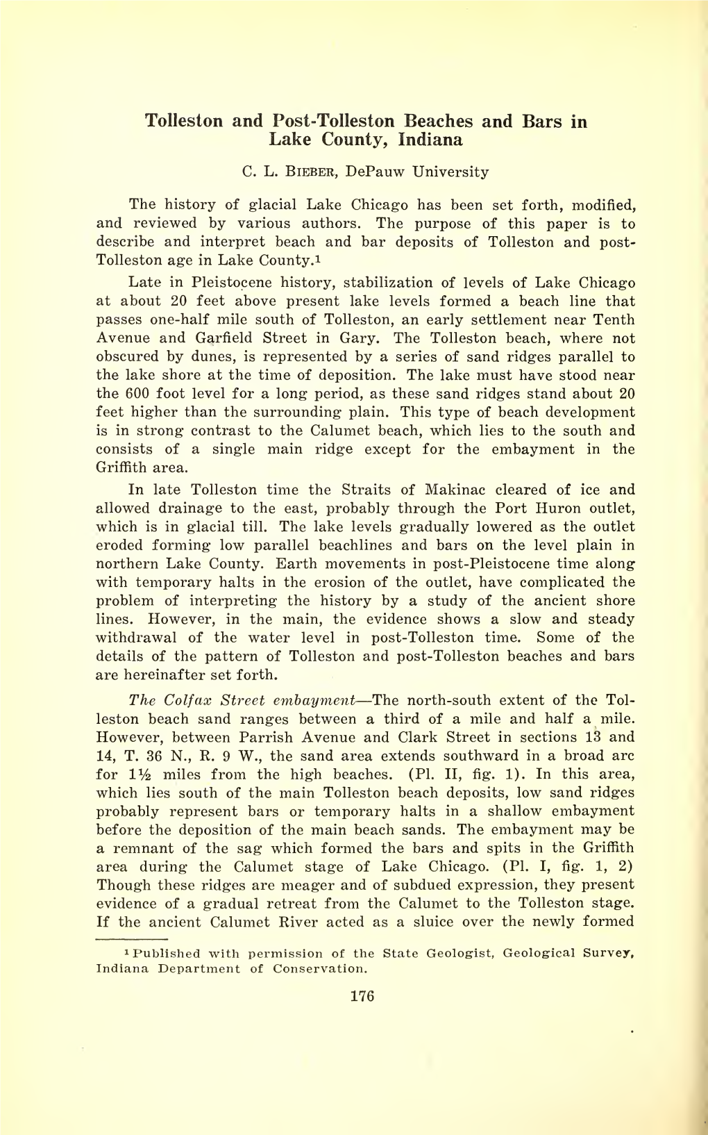 Proceedings of the Indiana Academy of Science