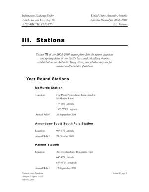 Station Openings